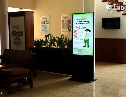 Digital Signage Standing Portrait Display di PUSLITBANGNAK Kota Bogor