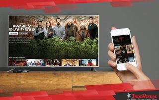 TV Hotel dengan Kemampuan Menampilkan Konten dari Layar HP Tamu Hotel