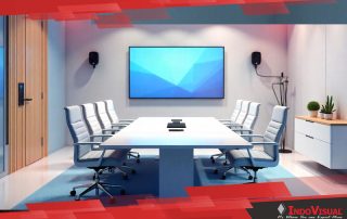 Ruangan Kantor yang Sudah Terintegrasi dengan Berbagai Peralatan Rapat Online yang Canggih dan Modern