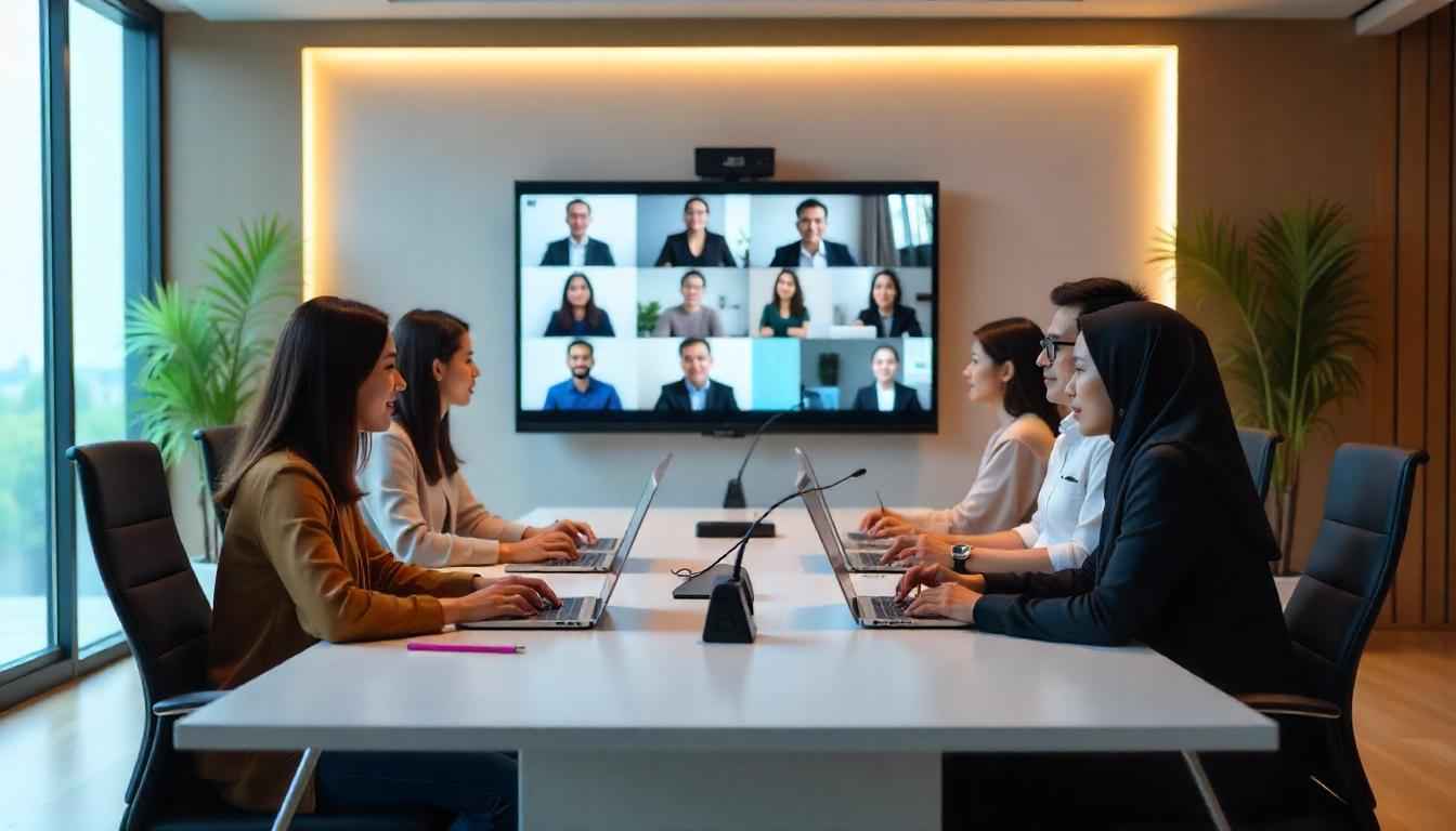 Penggunaan Smart Board dengan Resolusi yang Baik dalam Zoom Meeting Sangatlah Penting untuk Memastikan Tampilan yang Nyaman untuk Mata