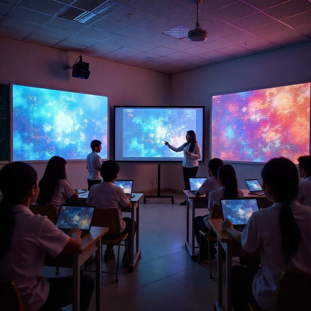 Proses Belajar Mengajar Jadi Lebih Efektif dengan Adanya Perangkat Audio Visual di Sebuah Smart Classroom