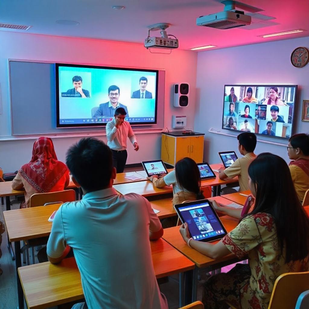 Proses Pembelajaran Hybrid di Sebuah Sekolah Internasional