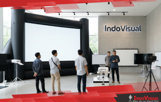 Indovisual Menghadirkan Showroom Demo Produk yang Berisi Berbagai Jenis Layar Proyektor Outdoor Berbagai Tipe dan Ukuran