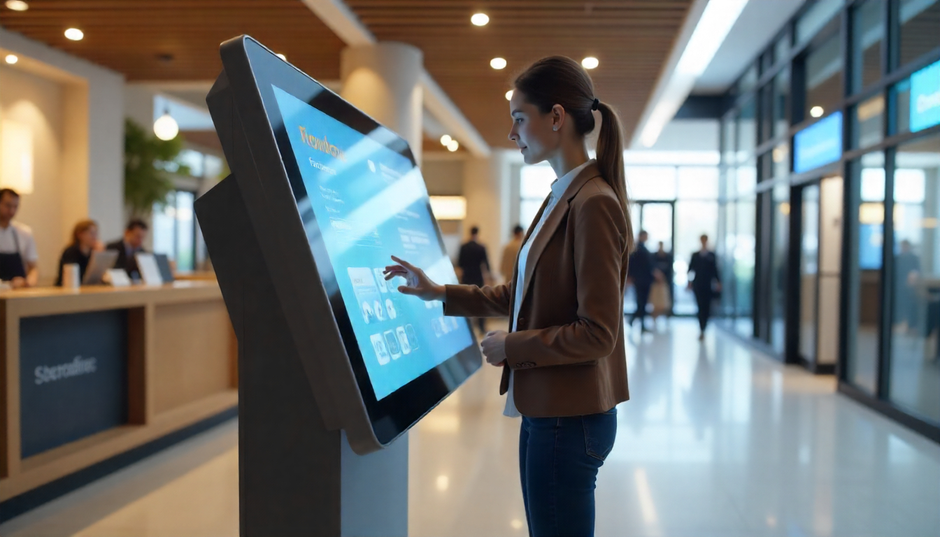 Standing Kiosk Touchscreen Juga Termsuk Digital Signage yang Canggih dan Interaktif