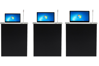 Touch Screen Monitor with Dual Microphone Single Tabel untuk Monitor Meja Rapat