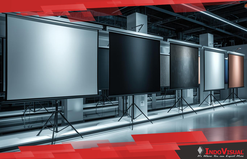 Berbagai Jenis Layar Proyektor Tipe Tripod Standing dari Indovisual