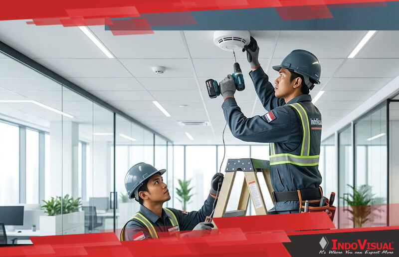 Solusi Jasa Instalasi Smoke Detector Berstandar SNI dan NFPA yang Profesional dan Berpengalaman dari Indovisual
