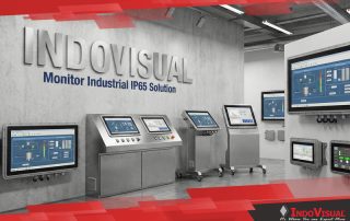 Solusi Monitor Industrial IP65 yang Ada di Showroom Indovisual Terdiri dari Berbagai Monitor Berbagai Tipe dan Ukuran