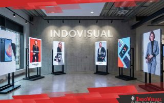 Standing Videotron di Showroom Indovisual dengan Berbagai Pilihan Pixel Pitch