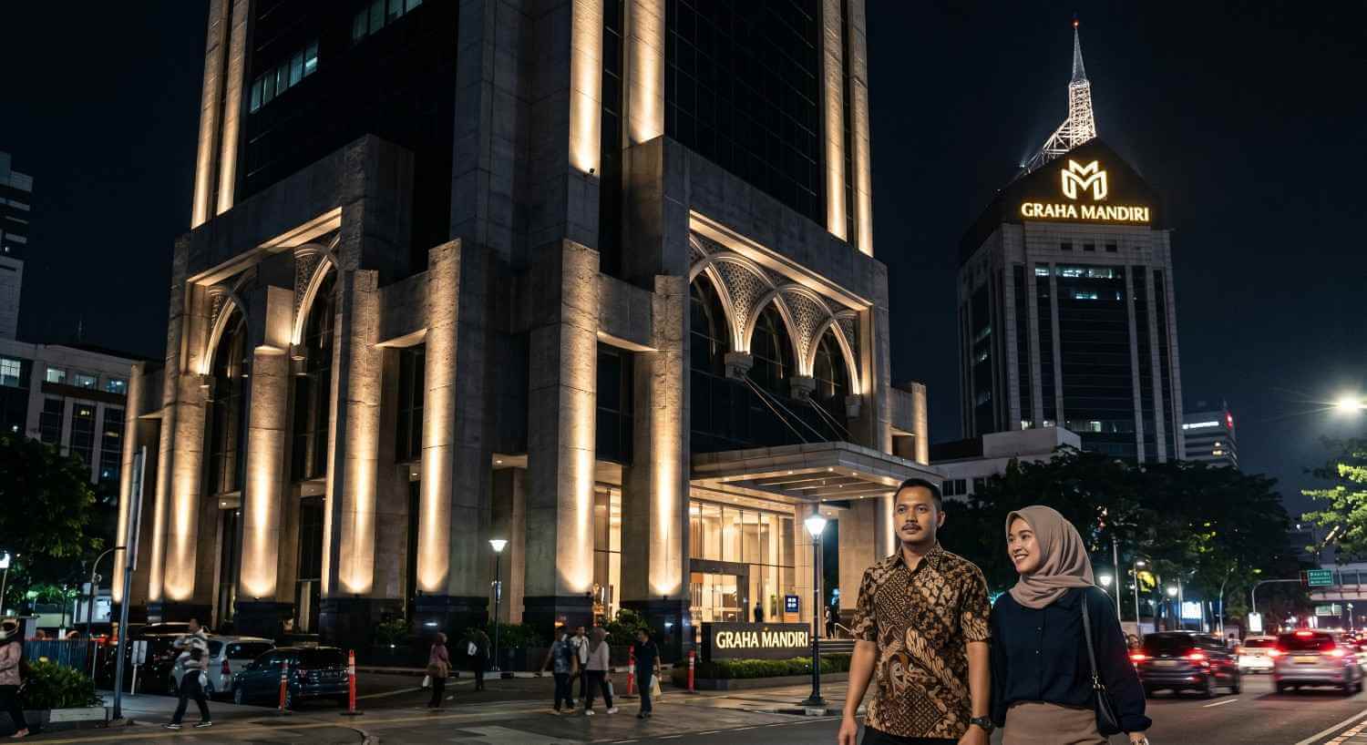 Penerapan Accent & Spotlighting pada Facade Flood Lighting untuk Menghasilkan Nuansa Sejuk dan Damai