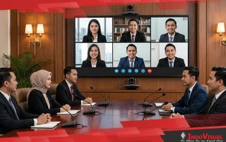 Penggunaan Video Bar Conference Room di Sebuah Ruang Rapat Berukuran Kecil Menjadikan Pertemuan Hybrid Berlangsung Lebih Optimal