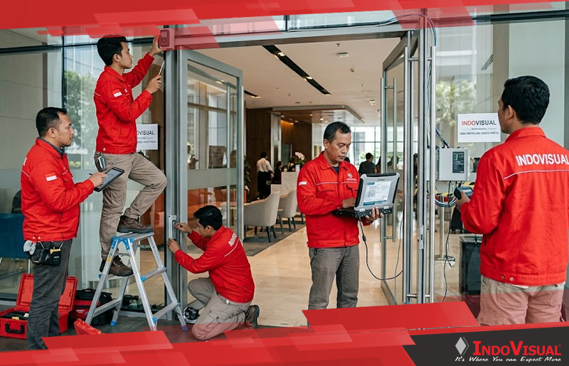 Proses Instalasi dan Integrasi dengan IoT oleh Jasa Pasang Access Door yang Disediakan Indovisual