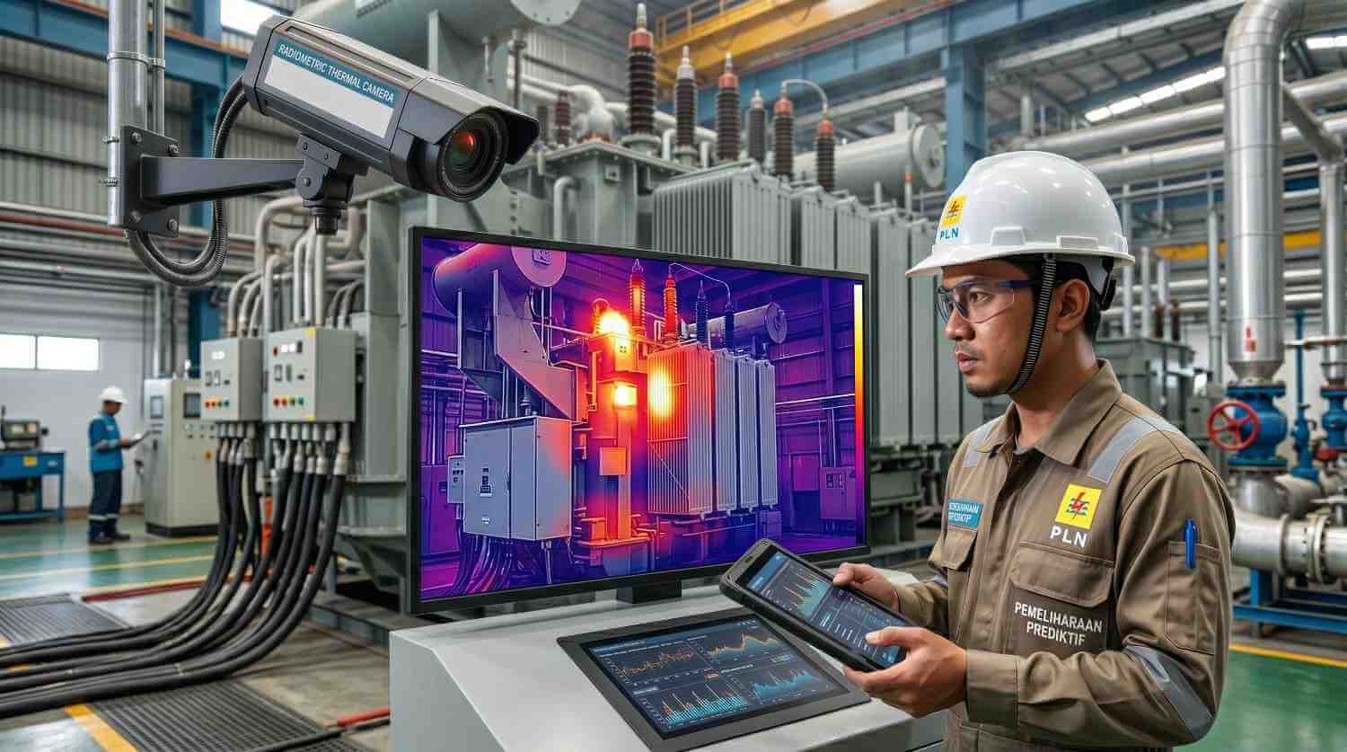 Radiometric Thermal Camera atau Biasa Disebut Kamera Deteksi Panas yang Digunakan pada Area Smelter