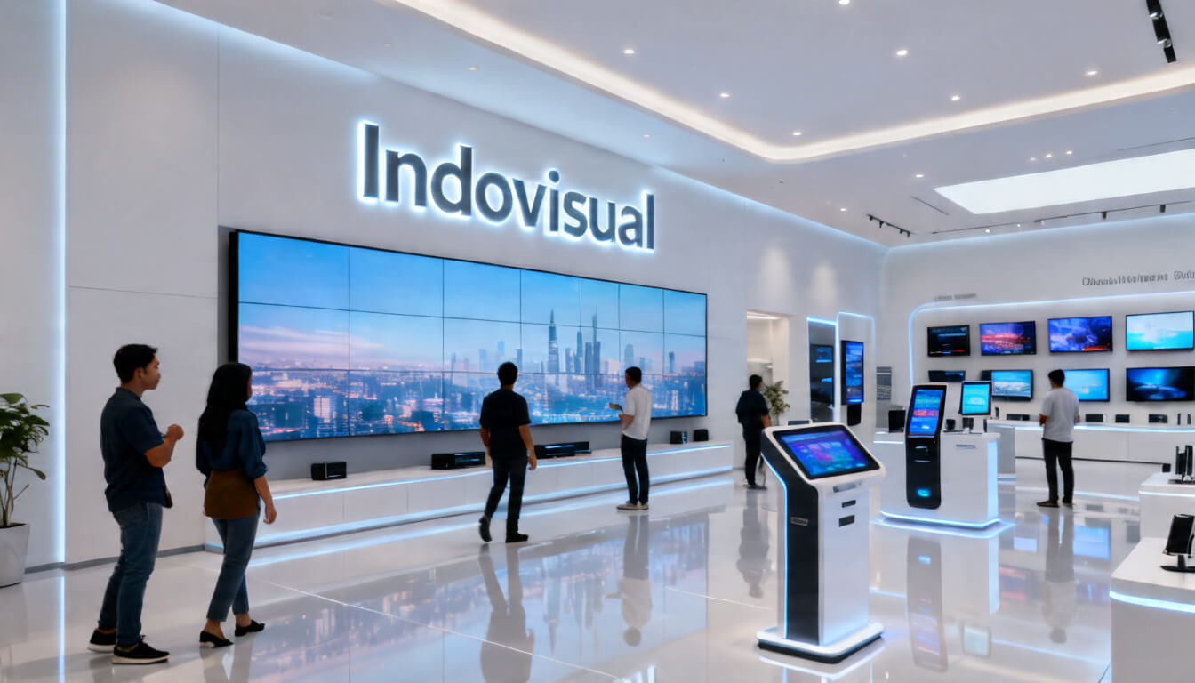 Showroom dari Indovisual yang Merupakan Digital Signage Distributor Terbesar di Indonesia
