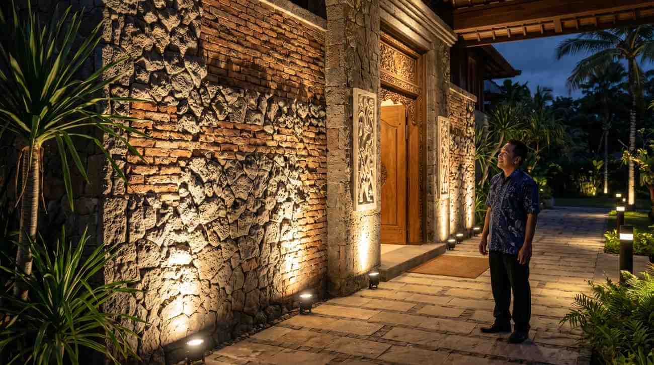 Wall Grazing (Pencahayaan Bertekstur) untuk Facade Flood Lighting