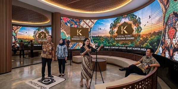 Video Wall Curved di Hotel untuk Menciptakan Spot Instagramable yang Estetik dan Dapat Meningkatkan Nilai Komersil Hotel